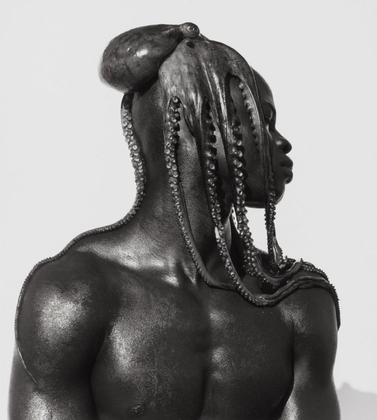 Djimon With Octopus, Hollywood by Herb Ritts, 1989